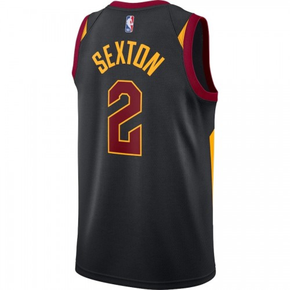 Men's Cleveland Cavaliers Collin Sexton #2 Jordan Black 2020/21 Swingman Jersey - Statement Edition-Pro Kit Vault | Brand New 26/27 Sports Jerseys